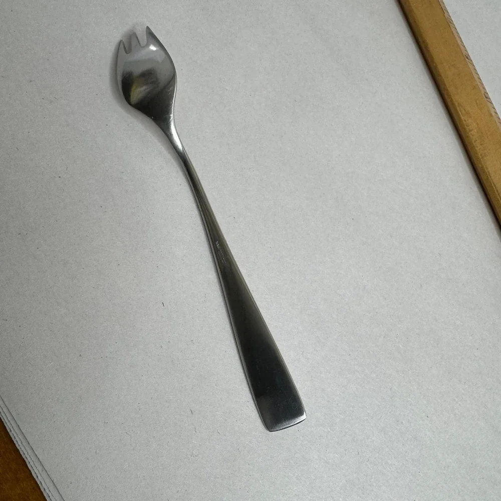 WMF Cromargen Germany Cocktail Fork‎ MCM Hammered Finish Stainless Steel 6 Inch